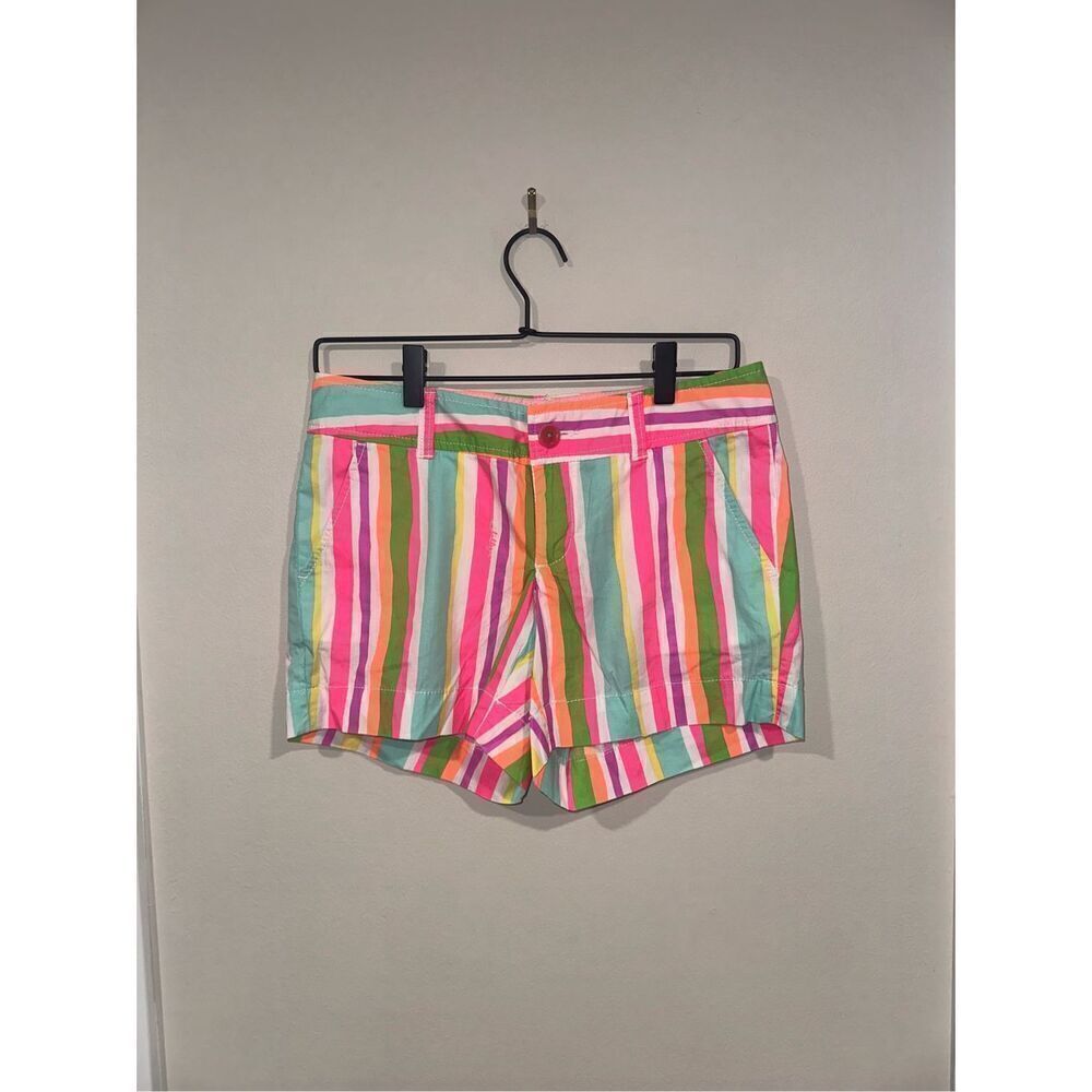 Lilly Pulitzer Neon Stripe Callahan Shorts 0